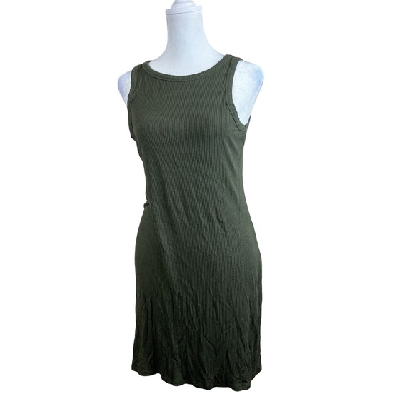 Mossimo Dresses & Skirts - Mossimo Dress Women Extra Small Sleeveless Green Tank‎ Dress Ribbed